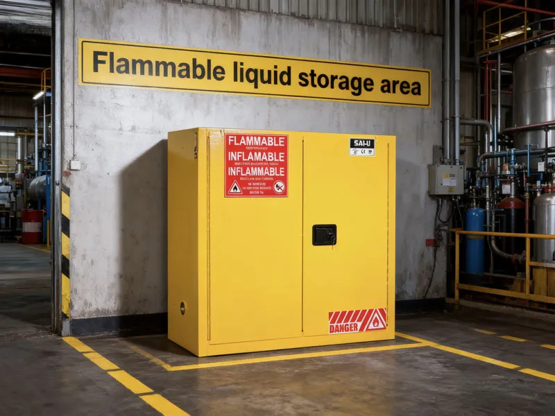 flammable safety cabinet sc2030y self closing door 1