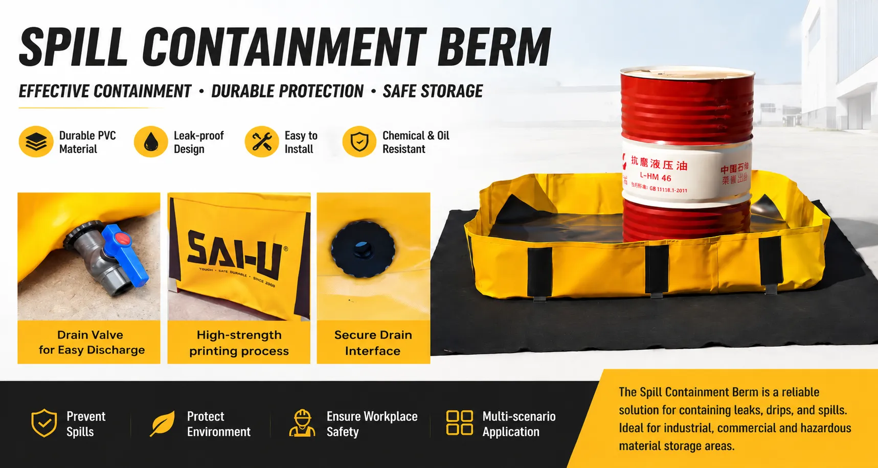 Spill Containment Berm