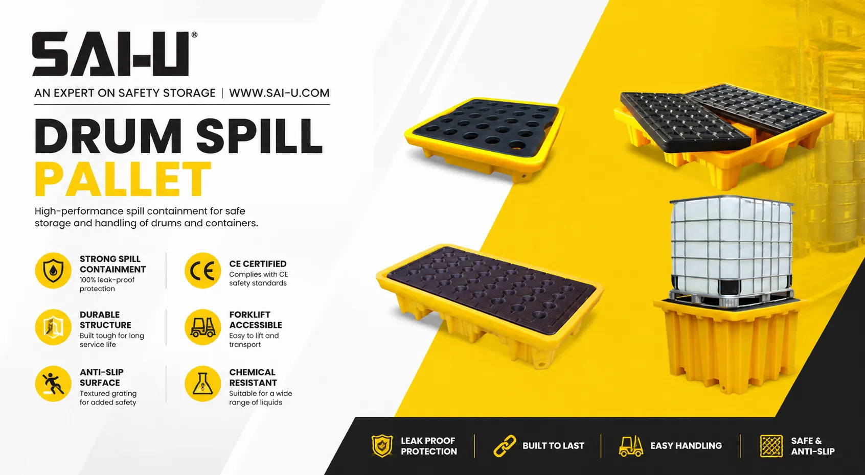 What is a Spill Containment Pallet? (The Ultimate Guide)